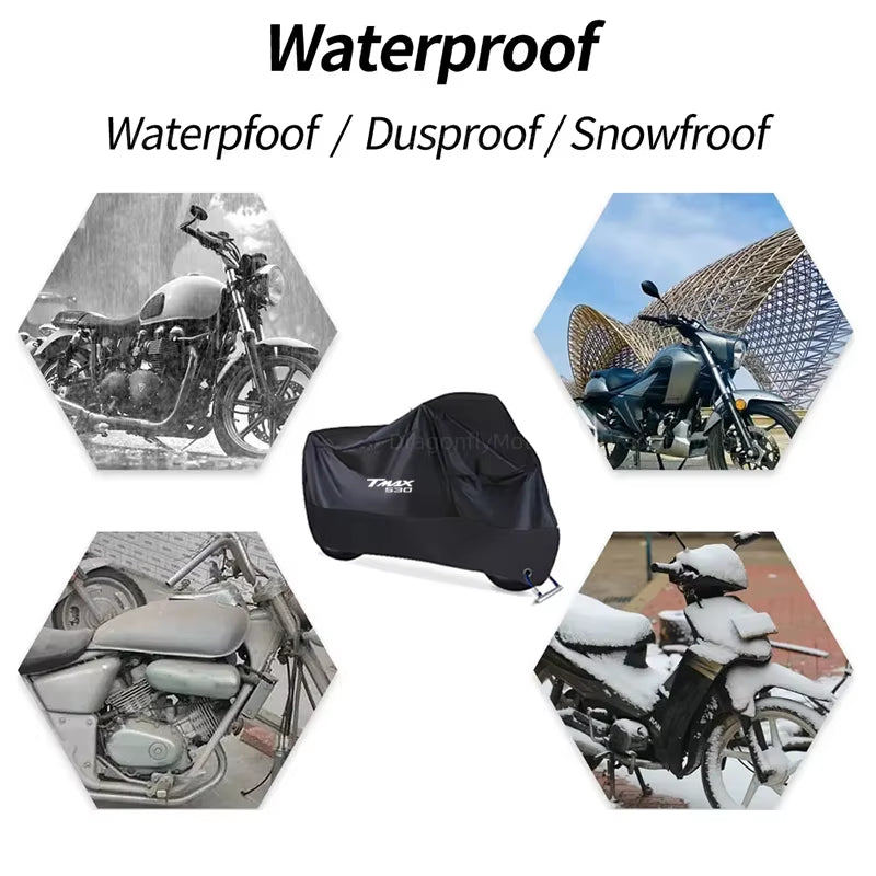 For YAMAHA T-MAX TMAX 530 T Max 530 T-Max530 TMAX530 Motorcycle Cover Outdoor Uv Protector Dustproof Rain Covers