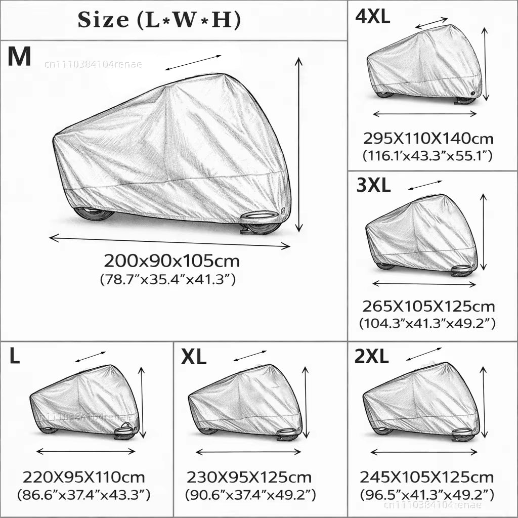 For YAMAHA T-MAX TMAX 560 T Max 560 T-Max560 TMAX560 190T Motorcycle Cover Waterproof Dustproof UV Protection All Season