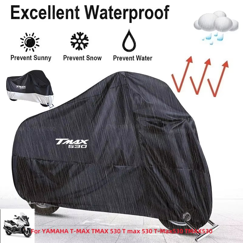For YAMAHA T-MAX TMAX 530 T Max 530 T-Max530 TMAX530 Motorcycle Cover Outdoor Uv Protector Dustproof Rain Covers